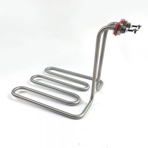 Tubular heater for deep oil fryer