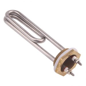 Immersion heater with flange