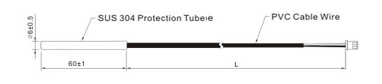 SW111 NTC Air Conditioning Sensors Drawing