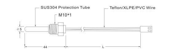 SW315 High Accuracy Temperature Sensor Drawing