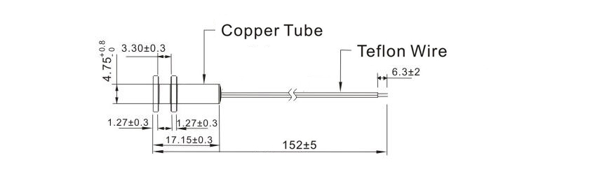 SW239 NTC Marine Temperature Sensor drawing