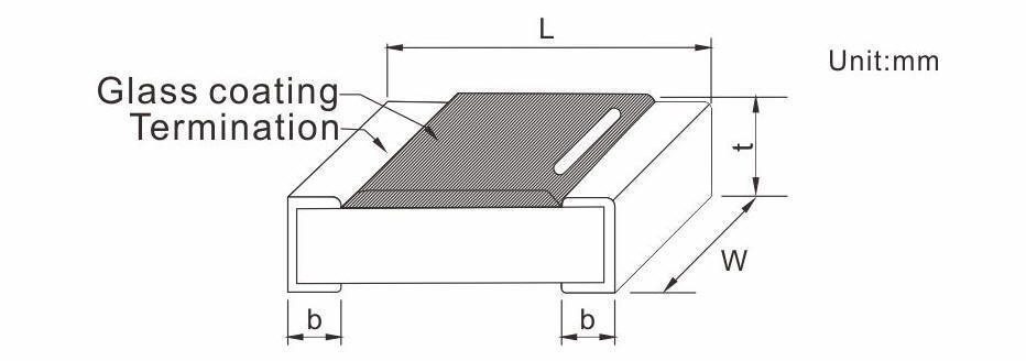 SMD NTC Thermistor drawing