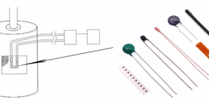 NTC thermistor in motor thermal protection device